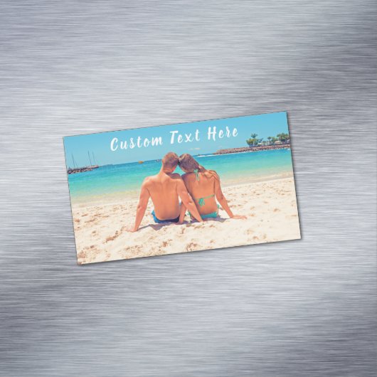 カスタム文字付きフォト名刺マグネット マグネット名刺 (インサイチュ)