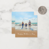 カスタム文字付き写真の母のデイカード ノートカード (正面/裏面インサイチュ)