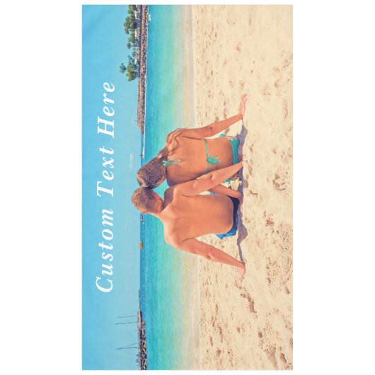 カスタム文字付き写真テーブルクロス テーブルクロス (正面)