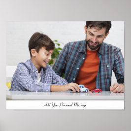 カスタム文字付き写真パーソナライズされた ポスター