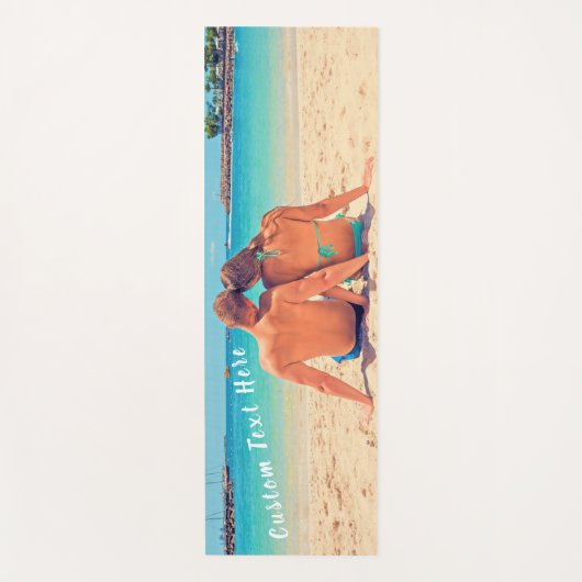 カスタム文字付き写真ヨガマットギフト ヨガマット (正面)