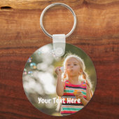 カスタム文字付き写真 キーホルダー (正面)