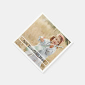 カスタム文字付き写真 スタンダードカクテルナプキン (角)