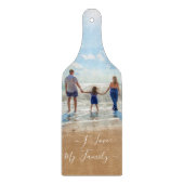 カスタム文字付き家族の写真切り取りボード カッティングボード (正面)