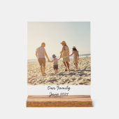 カスタム文字付き家族の写真 アクリルサイン (正面)