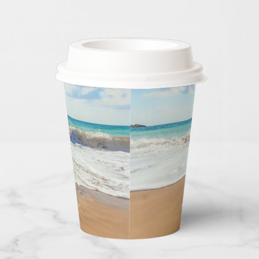 カスタム文字付き家族フォト紙カップ 紙コップ (右)