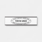 カスタム文字会社のロゴとドアサイン サインプレート (正面)