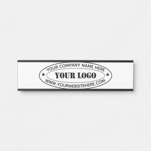 カスタム文字会社のロゴとドアサイン サインプレート (正面)