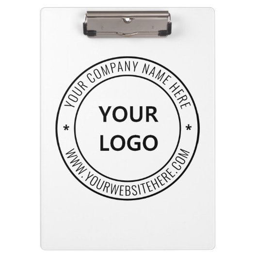 カスタム文字会社ロゴとクリップボード クリップボード (正面)