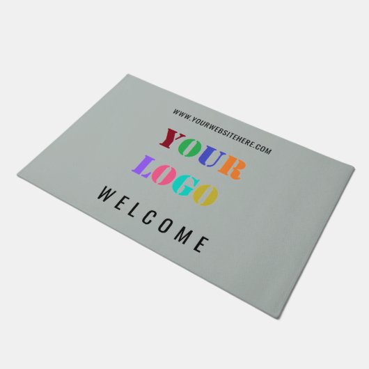 カスタム文字会社ロゴ ドアマット (アングル)