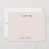 カスタム文字個人モダン筆跡 ノートカード (正面)