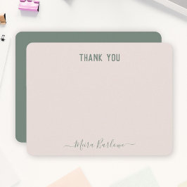 カスタム文字個人モダン筆跡 ノートカード