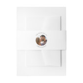 カスタム文字写真の追加結婚 招待状ベリーバンド (正面例)