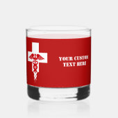 カスタム文字医療プロフェッショナル ウイスキーグラス (裏面)