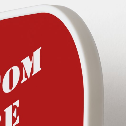 カスタム文字医療プロフェッショナル ピックルボールラケット (左詳細)