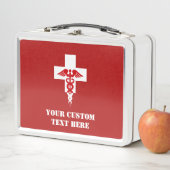 カスタム文字医療プロフェッショナル メタルランチボックス (インサイチュ)