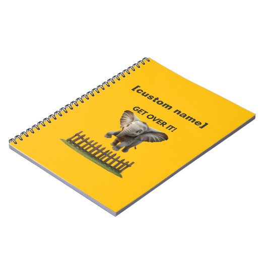 カスタム文字又は名飛んでいる象 ノートブック (左側)