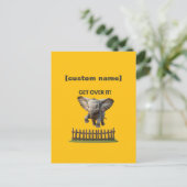 カスタム文字又は名飛んでいる象 ポストカード