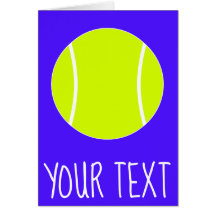 カスタム文字及びカラーテニス選手グリーティングカード