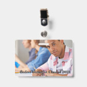 カスタム文字及び写真バッジ バッジ (正面 （クリップ付）)