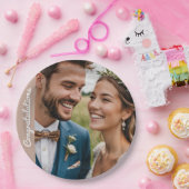 カスタム文字及び写真パーティーパーソナライズされた写真 ペーパープレート (パーティー)