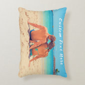 カスタム文字名の写真ピローギフト アクセントクッション (正面(垂直))