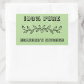 カスタム文字名テンプレートパーソナライズされた 長方形シール (バッグ)