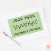 カスタム文字名テンプレートパーソナライズされた 長方形シール (封筒)