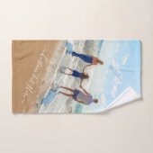 カスタム文字名付きフォトバスタオル バスタオルセット (ハンドタオル)