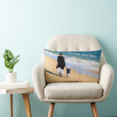 カスタム文字名付きフォトピロー ランバークッション (椅子)