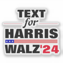 カスタム文字名Harris Walz 2024選挙 シール