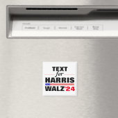 カスタム文字名Harris Walz 2024選挙 マグネット (インサイチュ (食洗機))