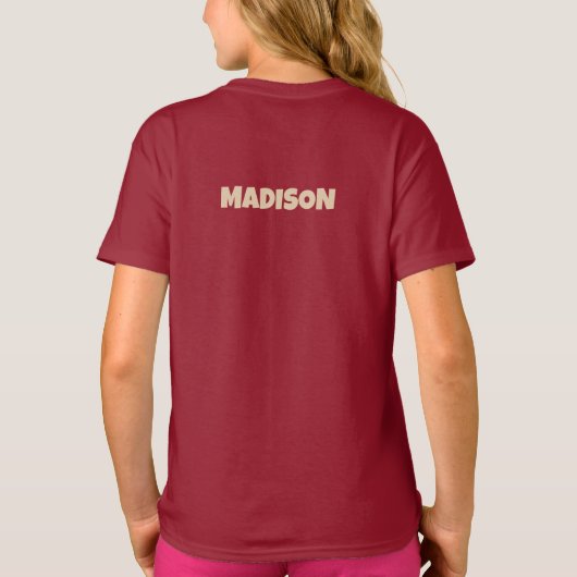 カスタム文字名UFOエイリアン Tシャツ (裏面)