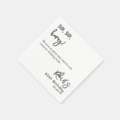 カスタム文字基おもしろい準40th 50th 60誕生日 スタンダードカクテルナプキン (角)