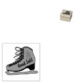 カスタム文字姿スケートで滑る ラバースタンプ (押印)