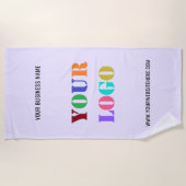 カスタム文字宣伝用ビーチタオル ビーチタオル (正面)