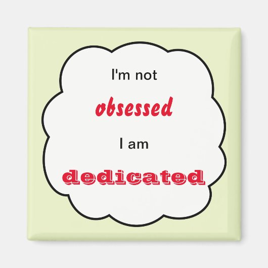 カスタム文字専用感動的 マグネット (正面)