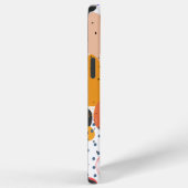 カスタム文字引用文又はお気に入りの抽象芸術白 iPhoneケース (右側面)