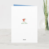 カスタム文字忘れ-me-not flower blueフローラ カード (裏面)