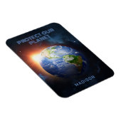 カスタム文字惑星地球 マグネット (右側)