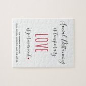 カスタム文字愛メッセージの社会的距離 ジグソーパズル (横)