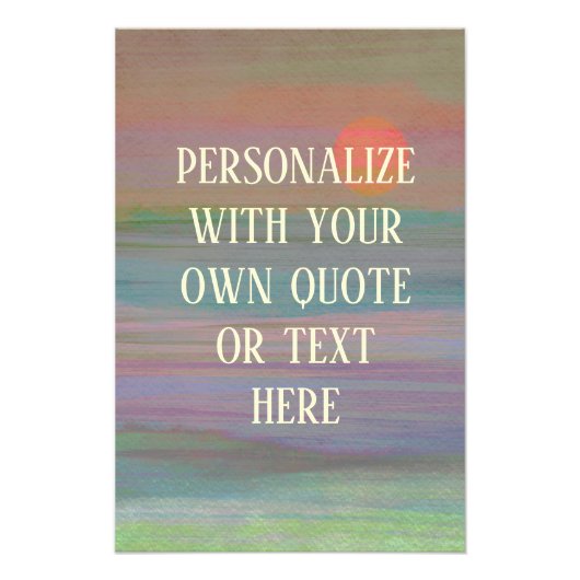 カスタム文字感動的ウォールアート フォトプリント            (正面)