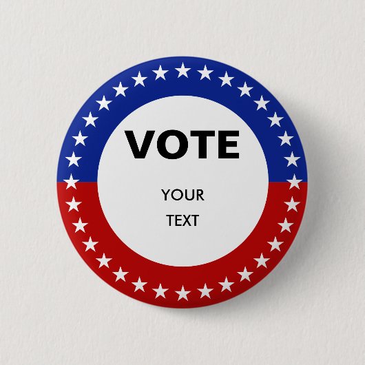 カスタム文字投票ボタン 缶バッジ (正面)