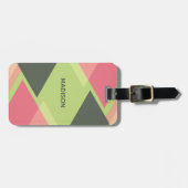 カスタム文字抽象芸術パターン荷物タグ ラゲッジタグ (正面横)