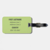 カスタム文字抽象芸術パターン荷物タグ ラゲッジタグ (裏面横)