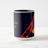 カスタム文字抽象芸術マグカップ マグカップ (中央)