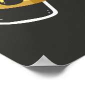 カスタム文字新年パーティー ポスター (角)