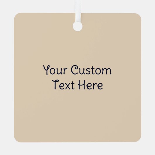 カスタム文字日本の花柄 メタルオーナメント (裏面)