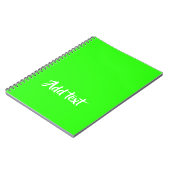 カスタム文字明緑平野 ノートブック (左側)