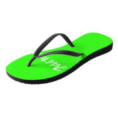 カスタム文字明緑平野 ビーチサンダル (アングル)